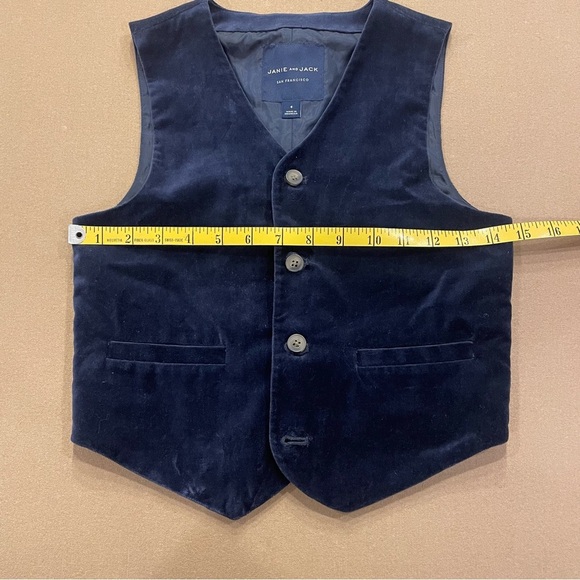 Janie & Jack Boys Velvet Vest and Button Down Set Size 8 - Picture 14 of 16